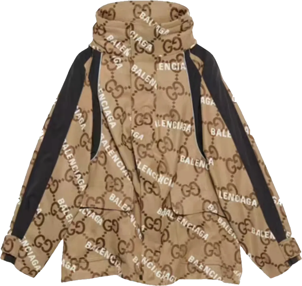 Gucci x Balenciaga The Hacker Project Jumbo GG Jacket Beige/Ebon